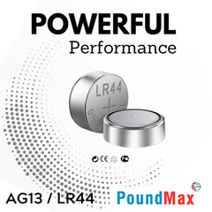 LR44 equivalent CR44 SR44 AG13 list image PoundMax