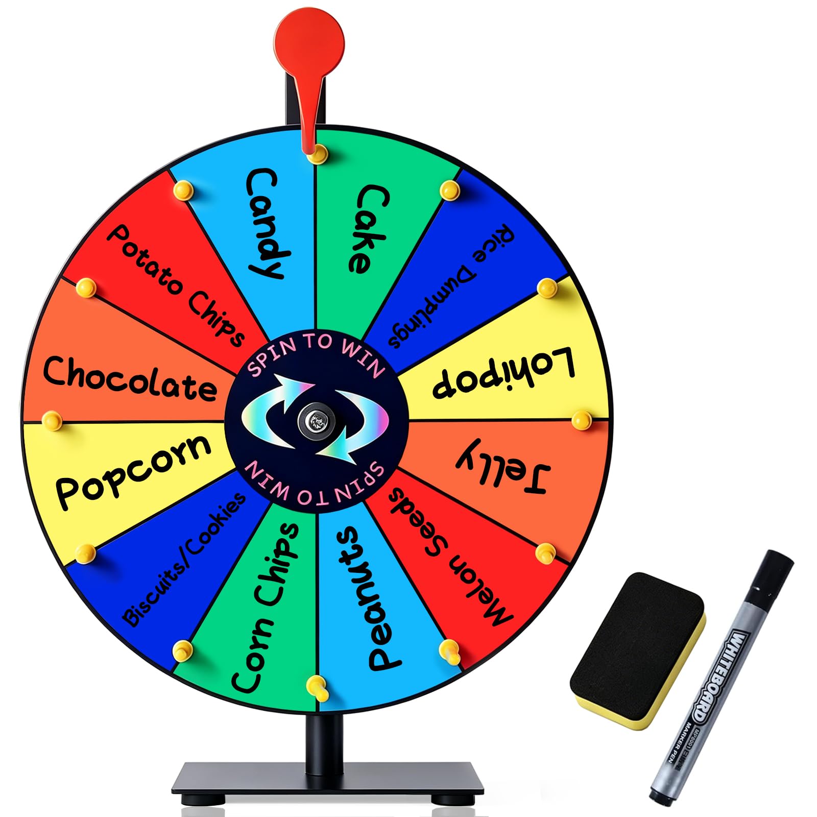 LRMBKM prize wheel with 12 slots and stand