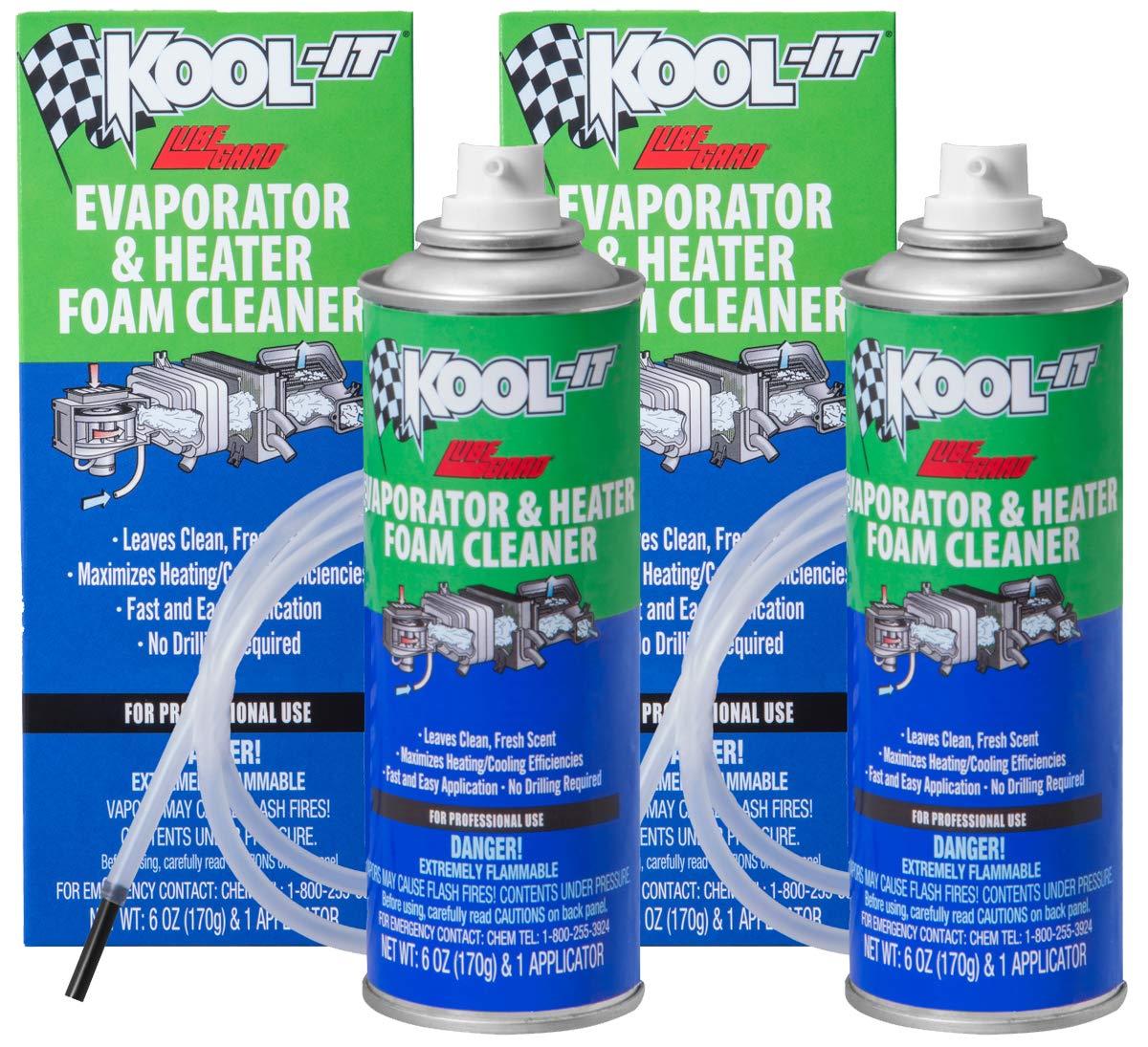 Lubegard 96030 Kool-It Evaporator and Heater Foam Cleaner 2 Pack product image