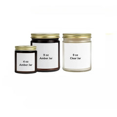 Candle with white or Kraft labels Lucky Guardians