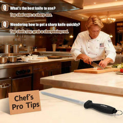 12 inch knife sharpening rod fits most blades universal