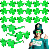 LUKBERA 12 piece shamrock sunglasses pack