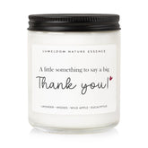 LUMELOOM 9oz lavender scented soy wax candle for thank you gifts