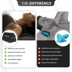 Cervical traction device for home use and neck support