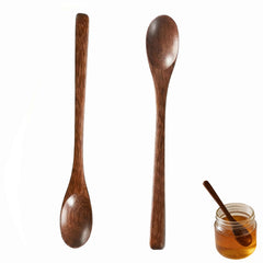 Lupnkl 2PCS Padauk wood coffee spoons 7.8 inch pair