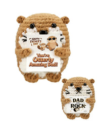 Lureign 3inch handmade crochet otter product front view
