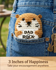 Lureign emotional support crochet otter on desk