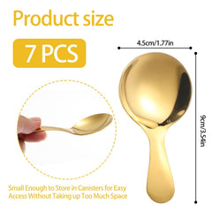Gold mini spoons Lusofie for candy and desserts