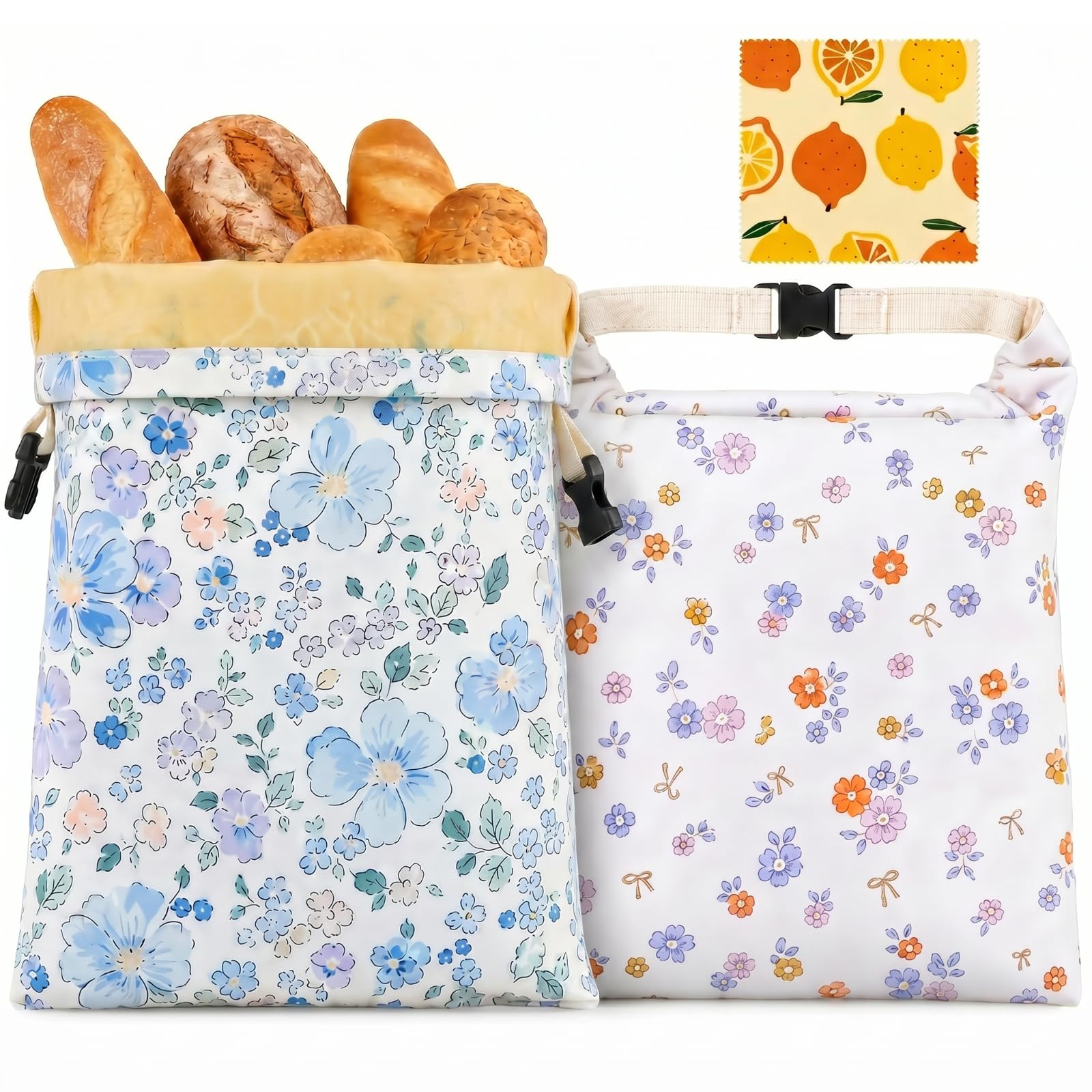 LUUTUUORA beeswax bread bags two pack
