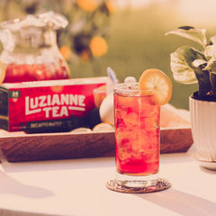 Rainforest Alliance sustainability seal on Luzianne iced tea
