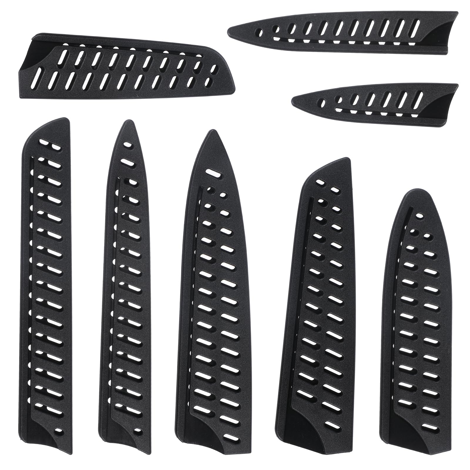 LXUEJIE 8pcs universal knife guards set black