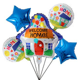 LYST 5PCS Welcome Home foil balloons 18 inch round balloons