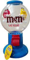 M&M Candy Dispenser pull lever and dispense 9.5 inches high by 5 inches in diameter