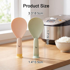 2-piece Mabor rice spoon set cream and light-green colors