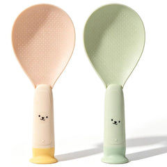 Mabor cream color rice scooper standing rice spoon set