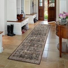 Non-slip backing helps keep rug in place on dry floors