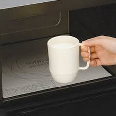 White color compact mug made in Japan for travel