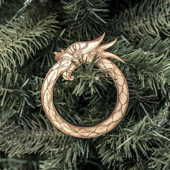 Raw wood ornament 3x4in for festive display
