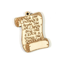 Made in Texas ornament maple wood decor