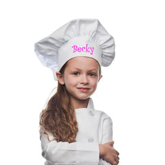 Personalized embroidered chef hat adjustable one size fits all