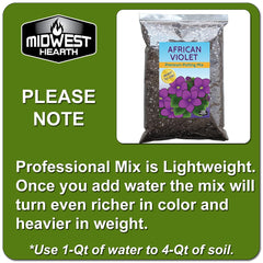4 Dry Quarts bag size African Violet soil mix