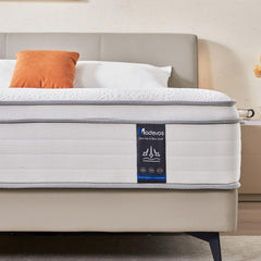 Madevos queen mattress 12 inch hybrid in a box
