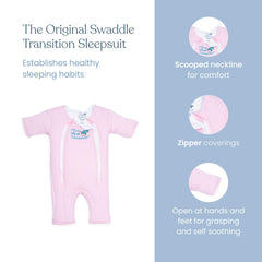 magic sleepsuit merlins cotton swaddle transition blue small 12-18lbs image 3