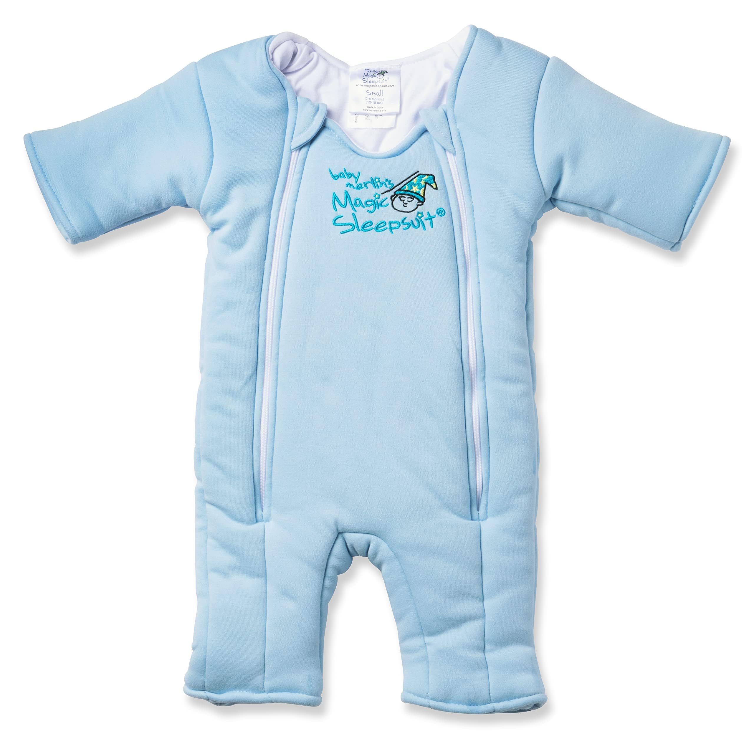 Magic Sleepsuit Baby Merlin's Microfleece blue small 12-18lbs image 1
