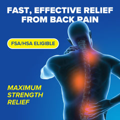 Back pain relief caplets for upper and lower back