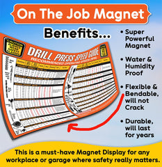 Durable magnetic speed guide for workshop use