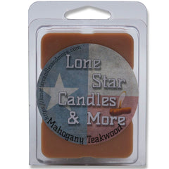 Mahogany Teakwood soy wax melts two-pack by Lone Star Candles & More