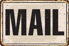 Post Office decor sign mail delivery concept