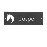 Main Street Steel Personalized Horse Stall Nameplate 13 inch wide