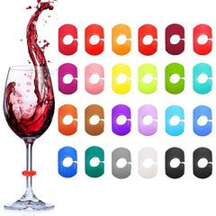 Maitys wine glass charms silicone markers for stem glasses