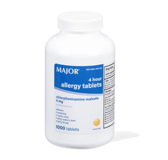 Major 4 Hour Allergy Tablets bottle 1000 count