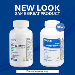 Major Pharmaceuticals allergy tablets packaging