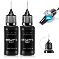 Makartt 2Pcs rhinestone glue gel kit