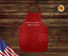 Politics Apron with adjustable neck and waist and dual pockets