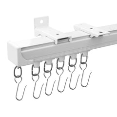 MaKefeile curtain tracks white ceiling mounted