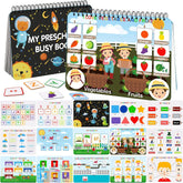 Mallify Busy Book for Toddlers 3-5 with 30 themes