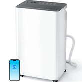 Manastin 2025 Upgraded 35-Pint Dehumidifier front view white