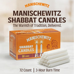 Long burning wick Manischewitz Shabbat Candles
