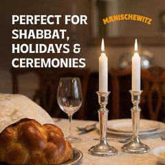 Pure white paraffin wax Shabbat lighting