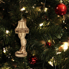 Manly Leg Lamp Christmas Ornament Portland studio hand-made