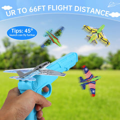 Manmel 12 pack foam gliders and launchers kids toys