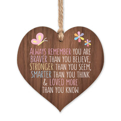 Manta Makes wood heart sign remember braver