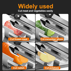 Manual Frozen Meat Slicer alloy steel blade included