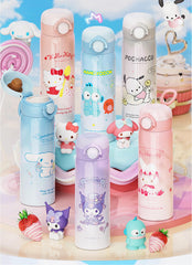 500ml stainless steel water bottle with PP and silicone components