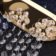 Manzanita Tree centerpiece decoration with crystal garland