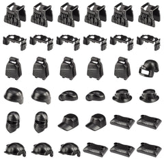 US Army Battle Toy Set with helmets backpacks and armor